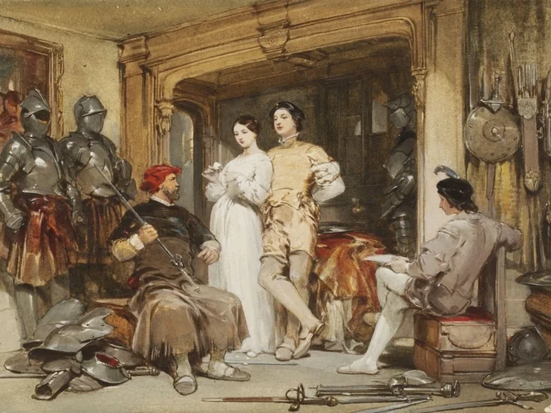 1800-George Cattermole - Il racconto dell'armaiolo